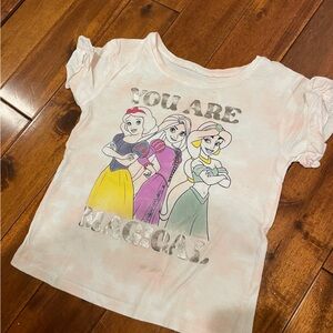 Disney Jumping Beans Ruffle Sleeve Princess short Sleeve Shirt Size 5T